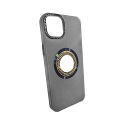 Silicone Case with Diamond Designe for Apple iPhone 15 Plus Black Silicone Case with Diamond Designe for Apple iPhone 15 Plus Black